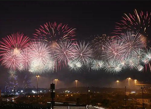 通榆县焰火晚会